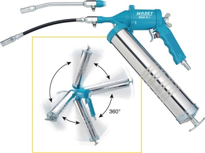 HAZET 9042N-1 Druckluftfettpresse 9042N-1 230 l/min 400 ml 6,3 bar