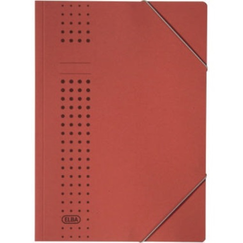 ELBA Eckspanner chic 400010059 DIN A4 150Bl. Karton rot