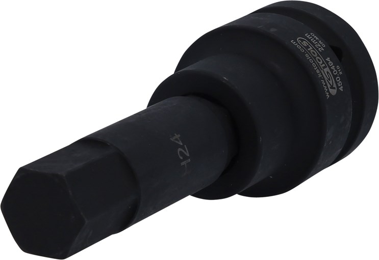 KS Tools 450.0494 1'' Kraft-Bit-Stecknuss Innensechskant, lang, 24mm
