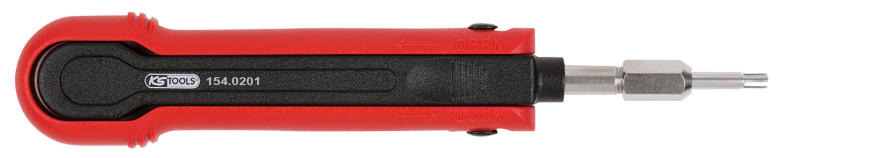KS Tools 154.0201 Entriegelungswerkzeug für Rundstecker 1,2 mm (AMP Tyco 1,5)