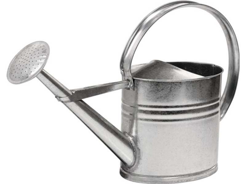 Gießkanne 02OW10L  10 l silber Metall verzinkt
