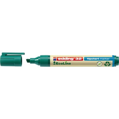 edding Flipchartmarker 32 EcoLine 4-32004 1-5mm Keilspitze grün