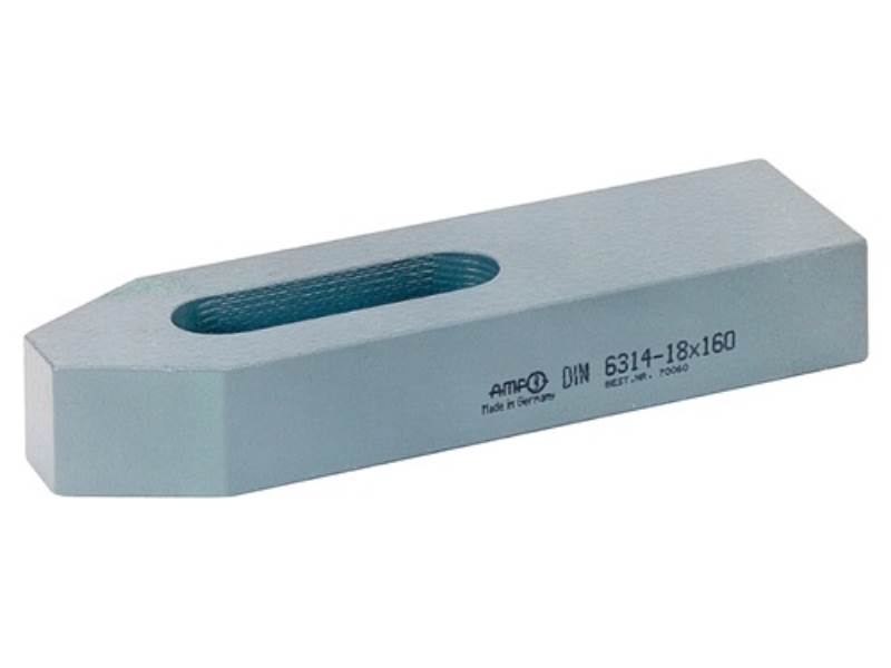 AMF 70037 Spanneisen DIN 6314 für T-Nut 12 + 14 + 16 mm Länge 100 mm