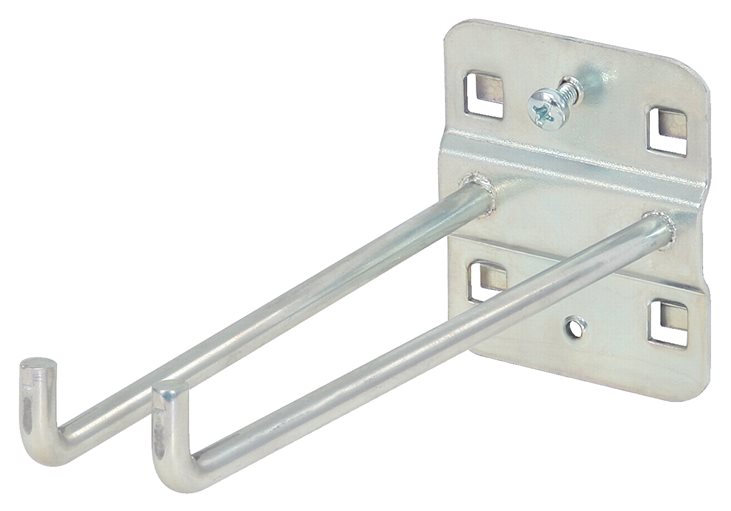 KS Tools 860.0819 Doppelter Werkzeughalter mit senkrechtem Hakenende, Ø 6 mm, 15