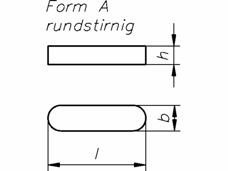 Dresselh. 4001796300288 8 x 50 Passfedern Form AHöhe 7 mm
