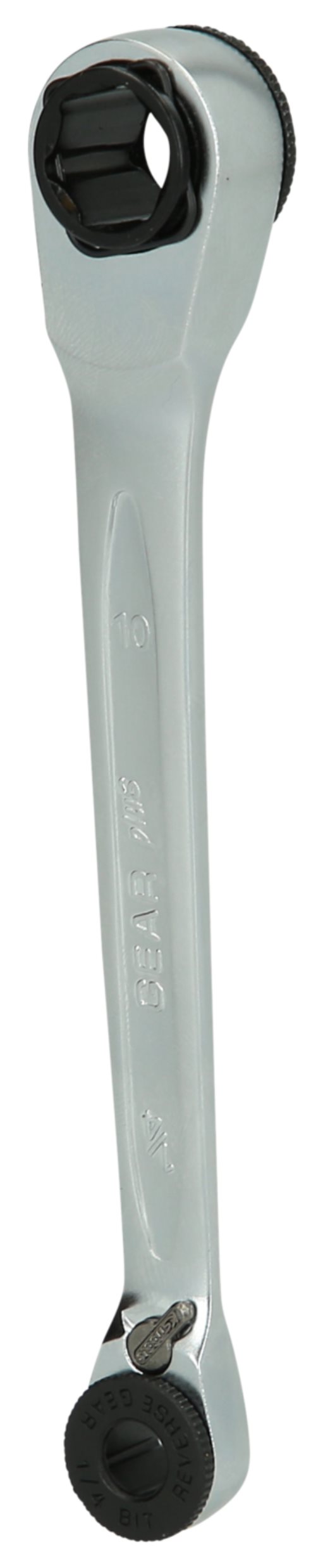 KS Tools 503.4678 GEARplus Mini-Bit-Umschalt-Ratschenringschlüssel, 1/4''x10mm
