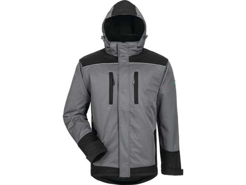ELYSEE 20042-3 Wintersoftshelljacke Ajax Größe XL grau/schwarz