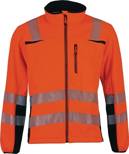 PREVENT TRENDLINE PTW-SN/L/68 Warnschutz-Softshelljacke Prevent® Trendline Größe