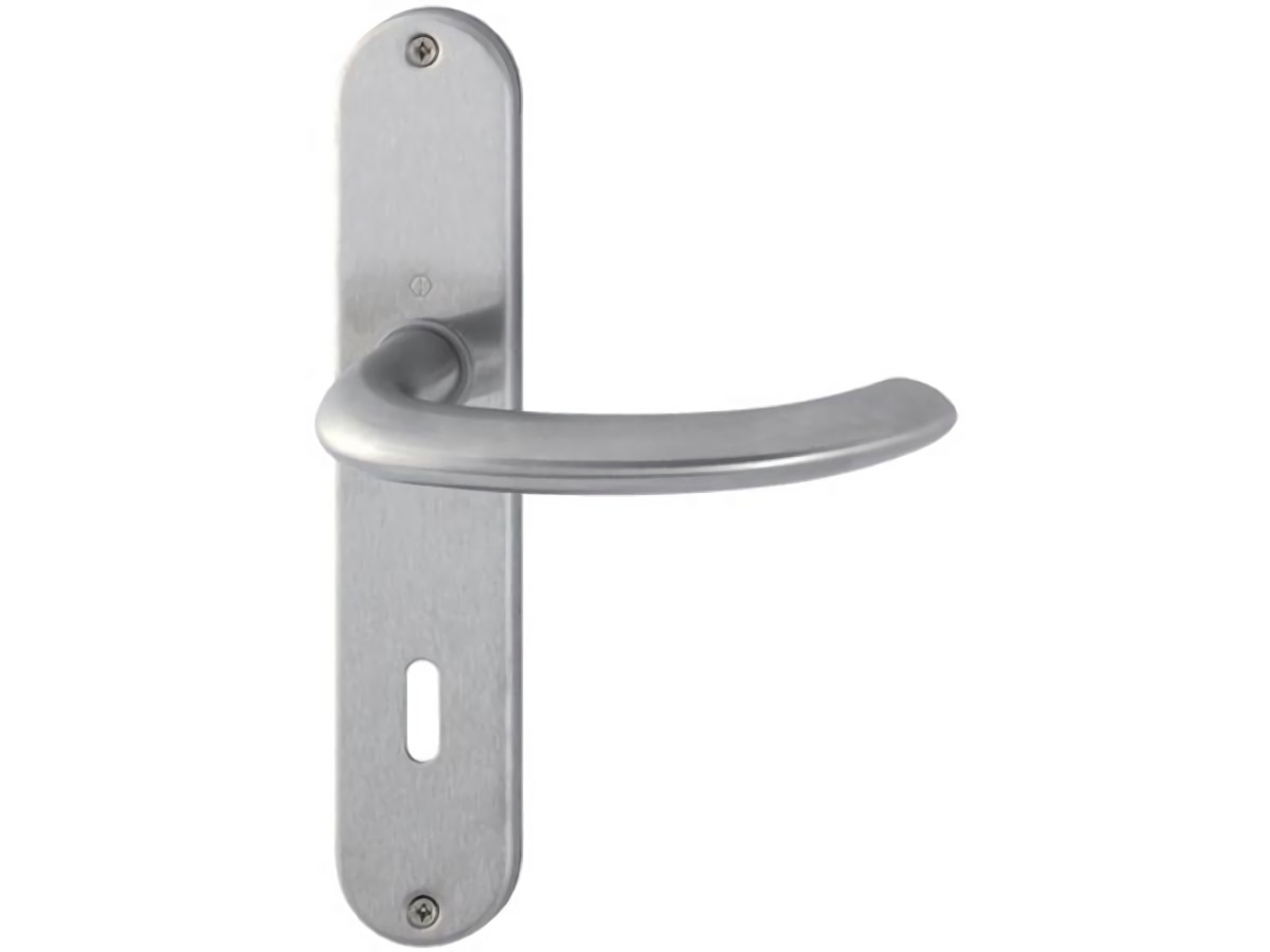 HOPPE 3042513 Langschildgarnitur Marseille E1138Z/302 Edelstahl F69 OB 72 mm DIN