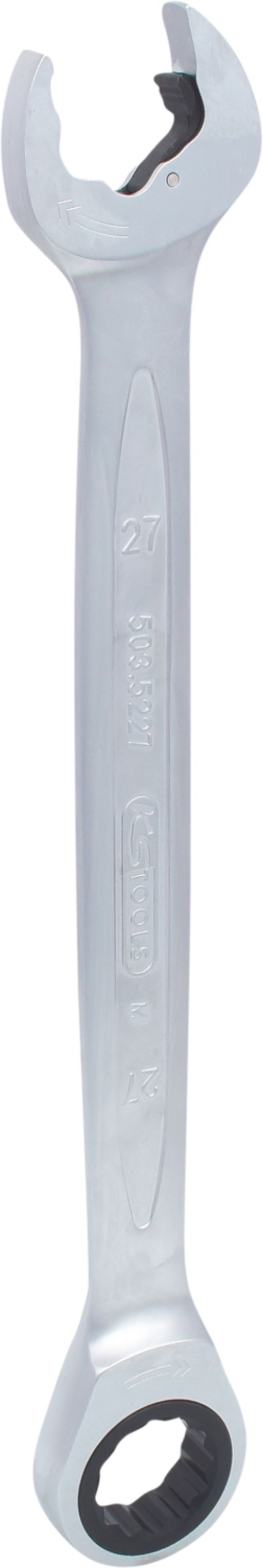 KS Tools 503.5227 DUO GEARplus Ringmaulschlüssel,Maul-Ratschenfunktion 27mm