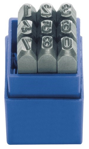 KUKKO 328-106 Schlagzahlen-Satz 328 9-teilig Zahlen 0 - 9 Schrifthöhe 6 mm in Ku