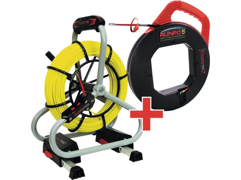 RUNPOTEC 11120 Glasfaserstab GF 4.5 - Profi-Set Bandlänge 30 m