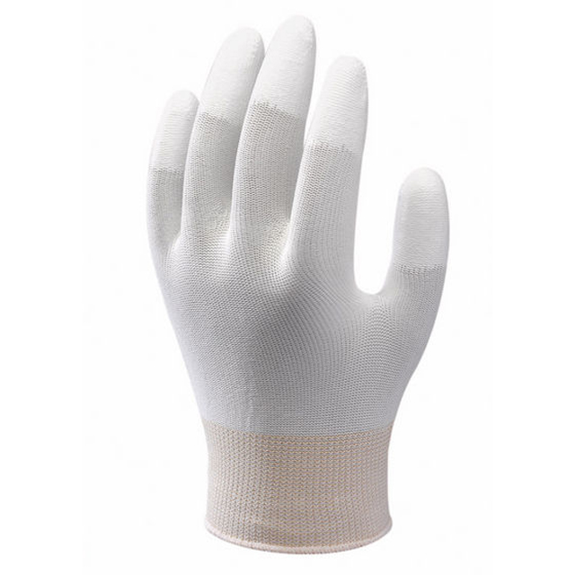 SHOWA® B0600 Gr.9 (XL)Handschuh , Nylongewebe, PU, weiß fingerkuppenbeschichtet