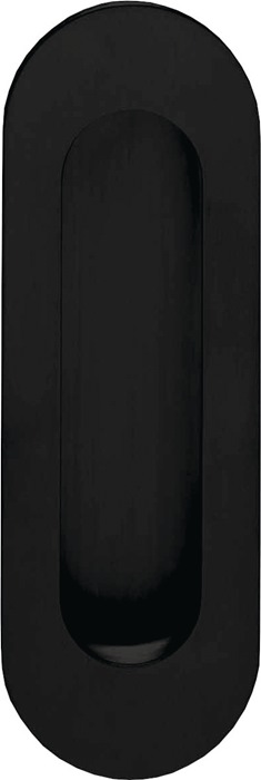 INTERSTEEL 23447681 Schiebetürmuschel 4476 Edelstahl schwarz oval blind Länge 12