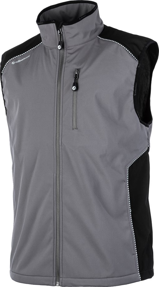 Albatros 286650 EXPERT 360° Softshellweste grau/schwarz,XL ALBATROS EXPERT Workwear für Herren  ein Rundumschutz für deine Arbeit. Die EXPERT 360° Softshellweste in der Farbkombination grau/schwarz ist mit funktionalen Reißverschlusstaschen (YKK) an den