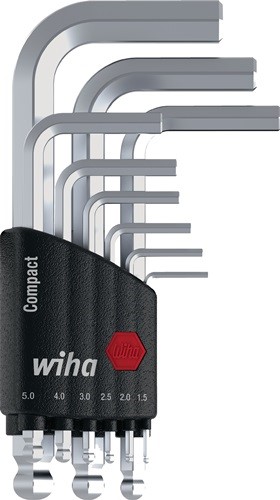 WIHA 40410 Winkelschraubendreher-Satz 369 KH9 9-teilig Compact-Halter SW 1,5 - 1