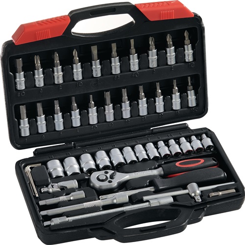 NOW  Steckschlüssel-Satz  45-teilig 1/4 '' Schlüsselweiten 4-14 mm Anzahl Zähne
