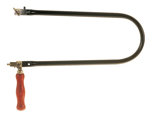 PUK 490001 Laubsägebogen  Stahlrohr-D.13 mm Ausladung 320 mm mit Holzheft