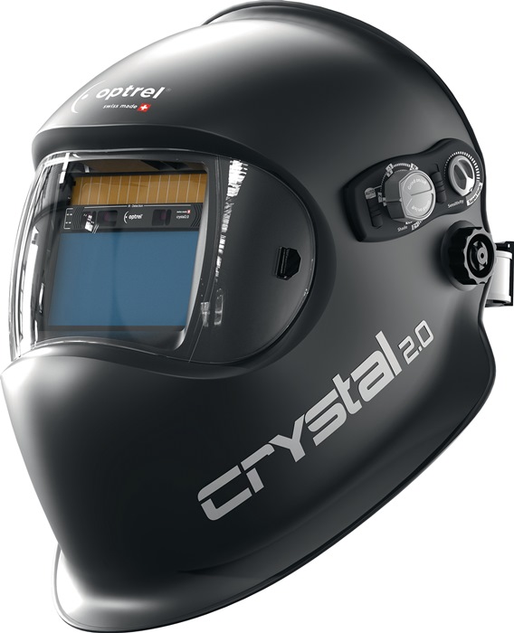 OPTREL 1006.901 Schweißerschutzhelm crystal2.0 schwarz 50 x 100 mm EN166, EN175,