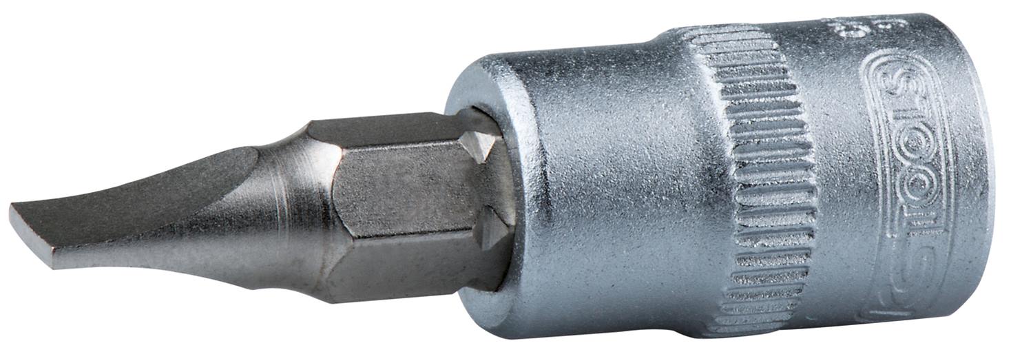 KS Tools 911.1418 1/4'' Bit-Stecknuss Schlitz, 4mm