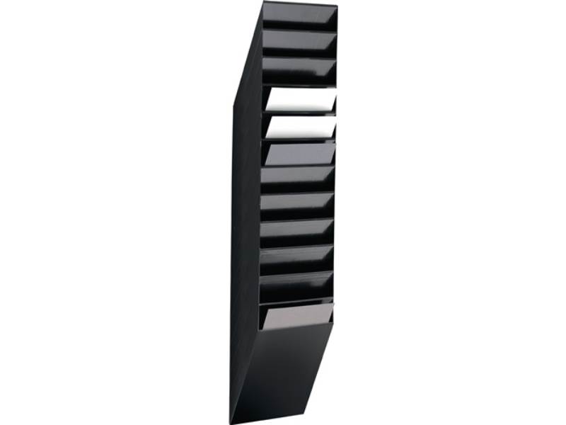 DURABLE 1709763060 Prospekthalter  H1115xB240xT135mm Anzahl Fächer 12 A4 hoch Po