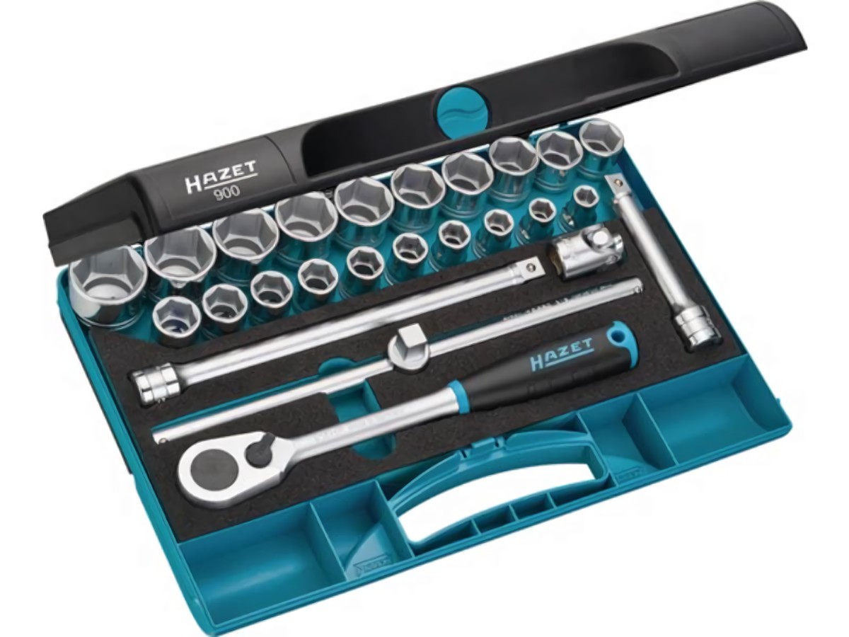 HAZET 900 Steckschlüssel-Satz 900 25 teilig 1/2 '' Schlüsselweiten 10-32 mm Anza