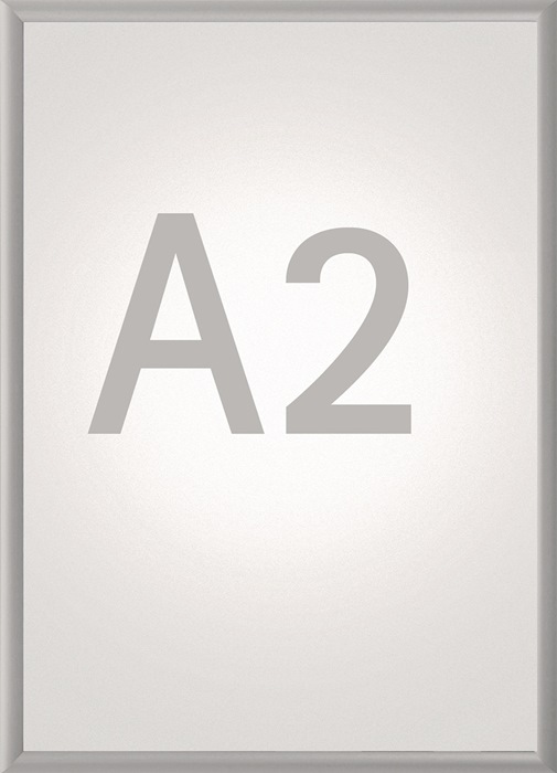 MAUL 6604208 Klapprahmen  Plakatmaß DIN A2  aluminium eloxiert
