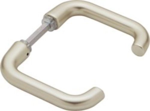 HOPPE 3397437 Türdrückerpaar Paris 138L Aluminium F2 ohne Rosetten Vierkant 8 mm