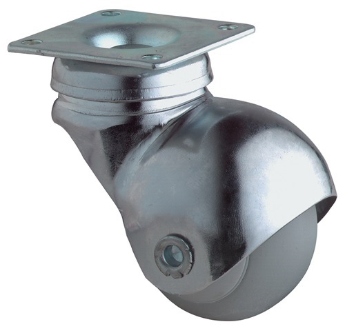 BS ROLLEN F60.040 Kugellenkrolle  Rad-Ø 40 mm Tragfähigkeit 30 kg mit Anschraubp