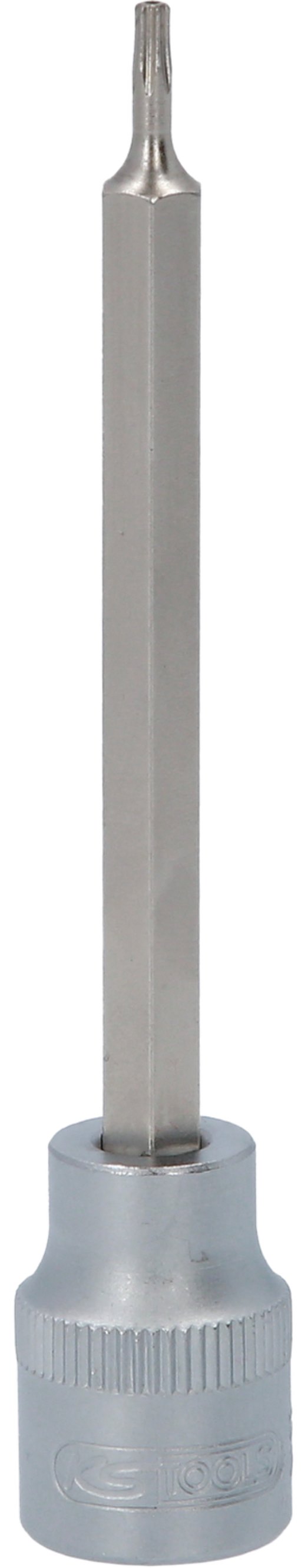 KS-Tools 917.3937 3/8'' Bit-Stecknuss Torx mit Stirnlochbohrung, lang, TB8