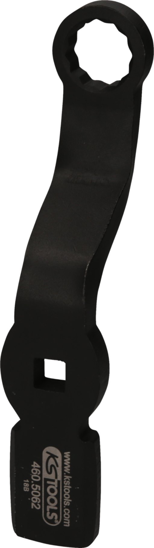 KS TOOLS 460.5062 1/2'' Schlag-Zwölfkant-Schlüssel mit 2 Schlagflächen, 24mm