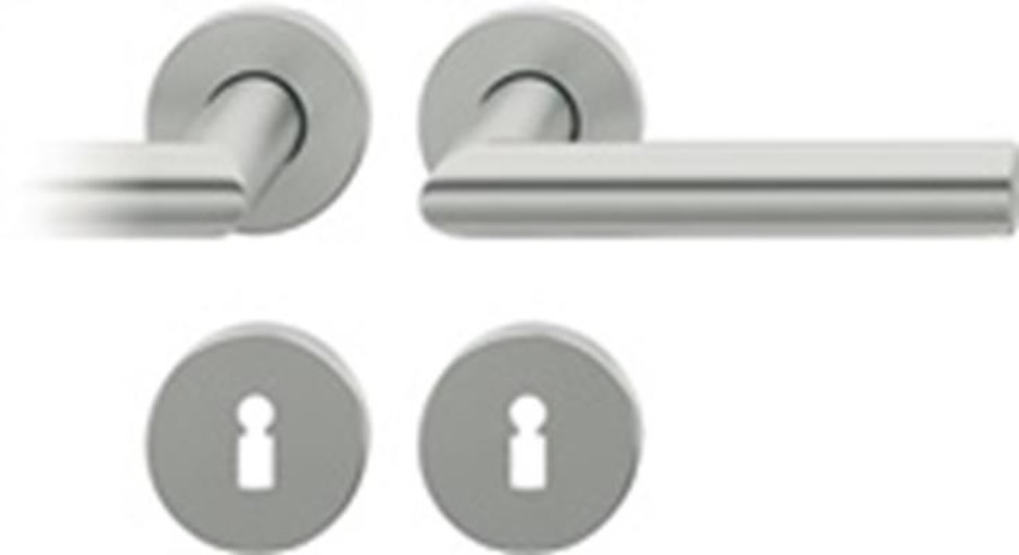 FSB 0 12 1076 01302 0105 Rosettengarnitur 12 1076 Aluminium 0105 rund BB DIN lin