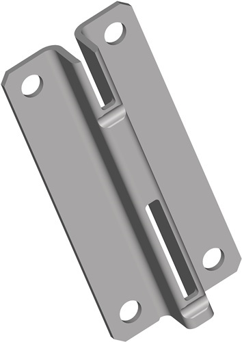 ALFER ALUMINIUM 10005-00005 Kurzschiene  Länge 70 mm weiß Stahl einreihige Lochu