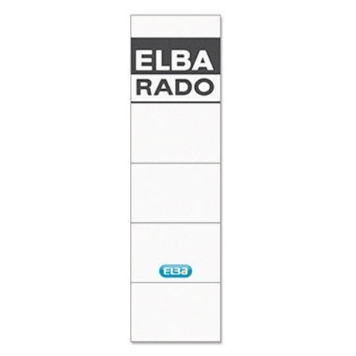 ELBA Einsteckrückenschild 100420960 kurz/breit weiß 10 St./Pack.