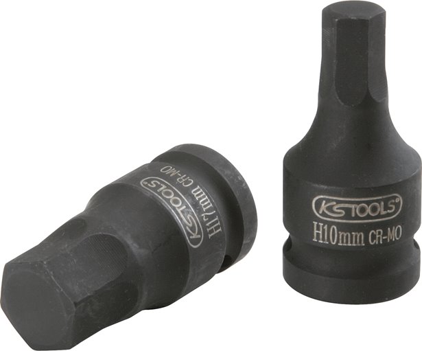 KS Tools 911.0994 1/2 Kraft-Bit-Stecknuss Innensechskant, kurz, 5/8