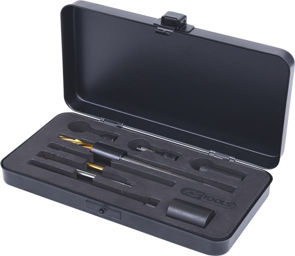KS Tools 152.1610 Universal Glühkerzen-Ausbohr-Satz M10 x 1,25