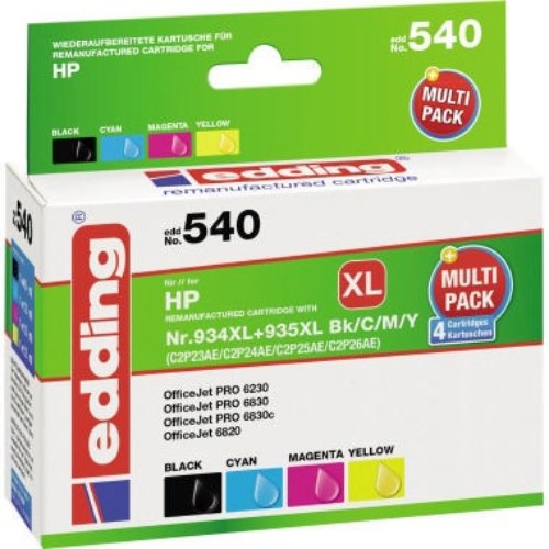 edding Tintenpatrone 18-540 kompatibel HP No. 934XL/935XL 4St./Pack