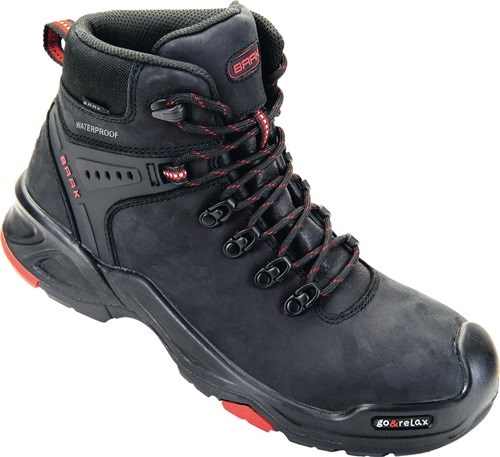 BAAK 6645-42 Sicherheitsstiefel Bailey Größe 42 W. 11 schwarz/rot S3 HI HRO SRC