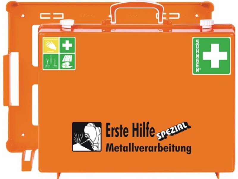 SÖHNGEN 360108 Erste Hilfe Koffer Beruf SPEZIAL Metallverarbeitung B400xH300xT15