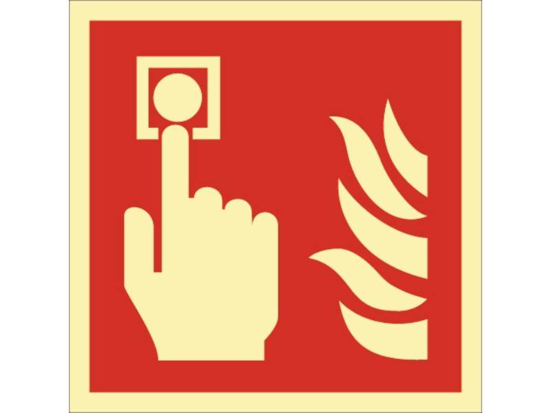 57060 Brandschutzzeichen ASR A1.3/DIN EN ISO 7010/DIN 67510 L148xB148 mm Brandm