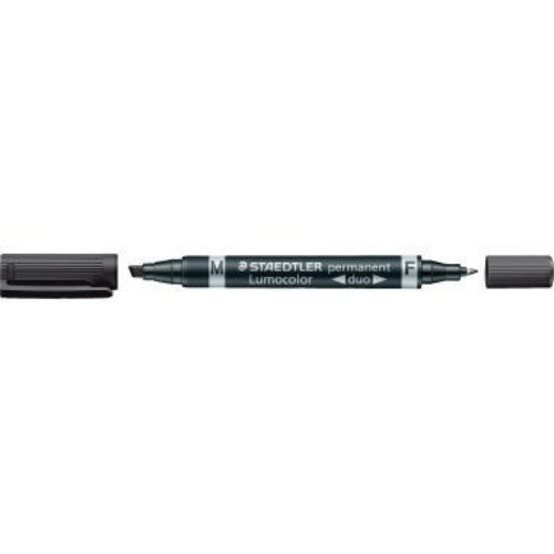 Staedtler Zweispitzmarker Lumocolor 348 B-9 nachfüll Rund/Keil schwarz