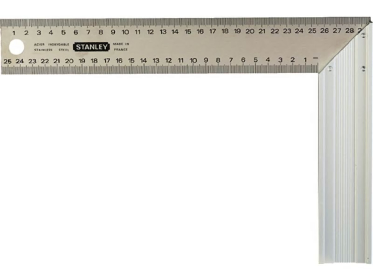 STANLEY 1-45-686 Schreinerwinkel  Schenkellänge 300 mm mit Gehrung Kurzer Schenk