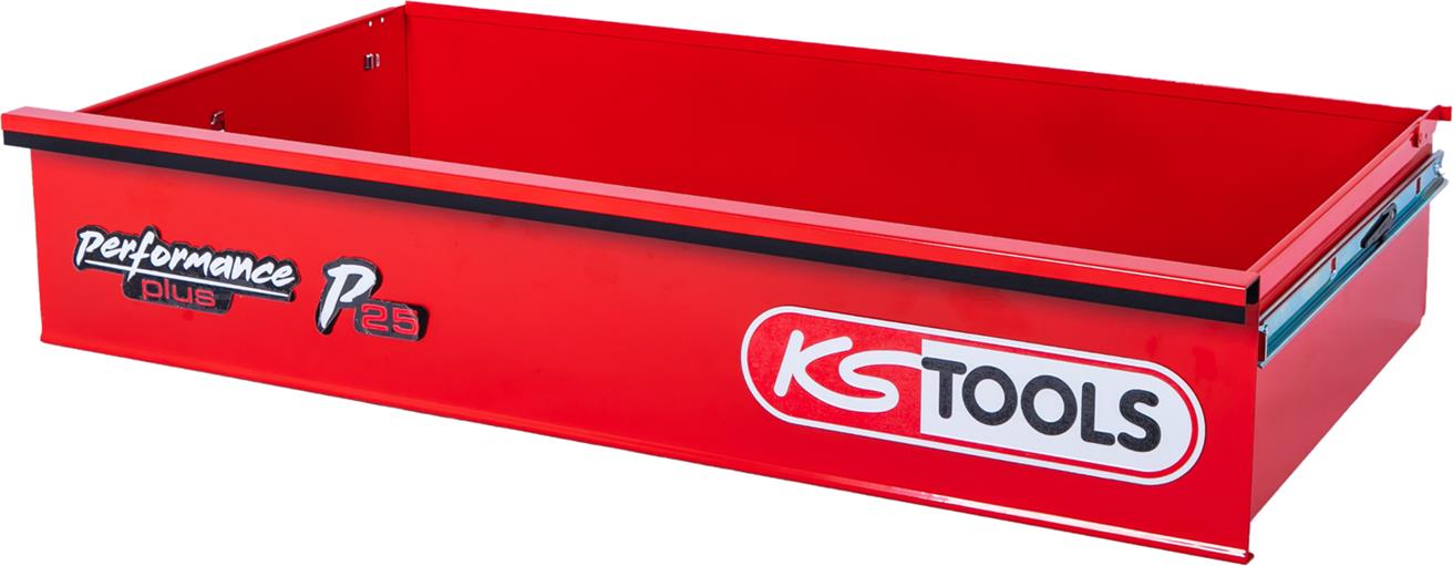 KS-Tools 873.3008-R003P Schublade mit Logo und Kugelführung zu Werkstattwagen P25, 755x398x145 mm