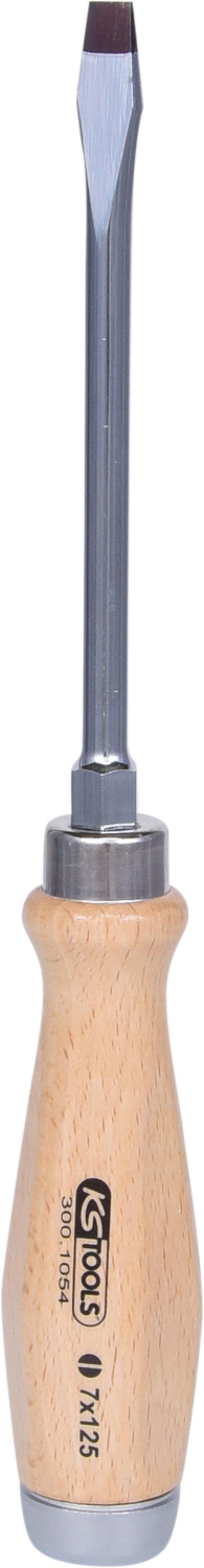 KS Tools 300.1054 ERGOTORQUE WOODmax Schlag-Schlitz-Schraubendreher, 7,0mm