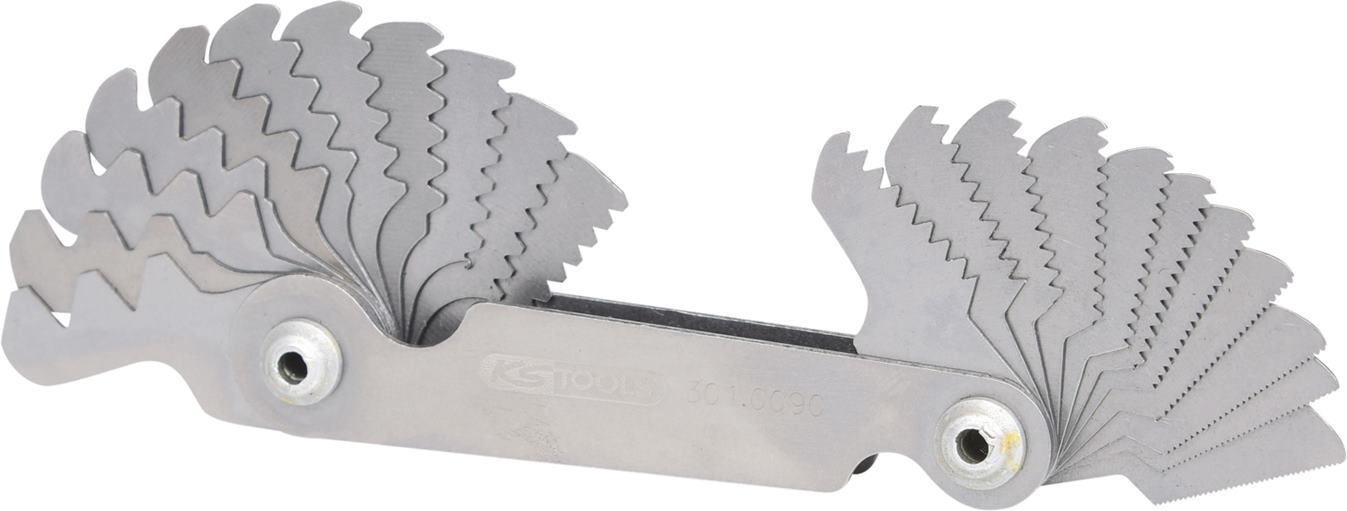 KS Tools 301.0090 Gewindelehre, Zollmaße, 22-tlg.