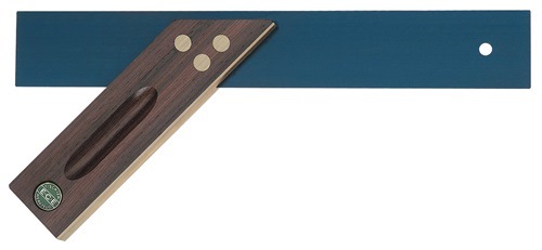 ECE 412 Präzisionsgehrungsmaß  Schenkellänge 300 mm mit Hohlkehle Palisanderholz