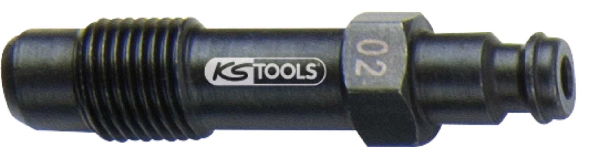 KS Tools 150.3663 Glühkerzen Adapter, M12x1,25 mit Außengewinde, Länge 55 mm