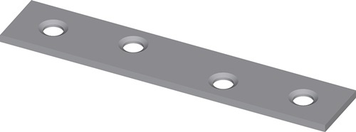 HOHAGE 525045 Verbindungsblech  Länge 50 mm Breite 15 mm Stärke 1,8 mm Stahl bla