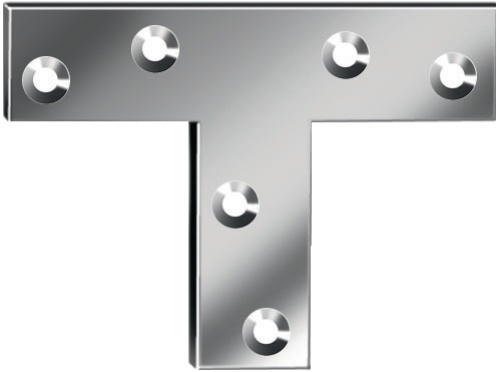 VORMANN 000189075Z Flachwinkel Länge 70 mm Breite 16 mm Stärke 1,5 mm Stahl blau