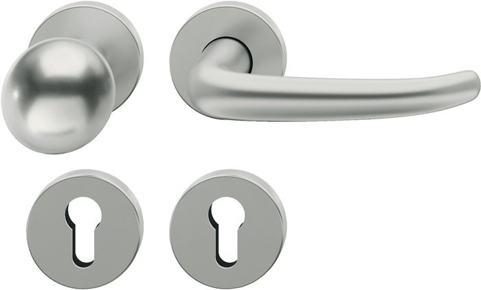 FSB 0 12 1023 01510 0105 Rosettengarnitur 12 1023 Aluminium 0105 U-Form PZ DIN l